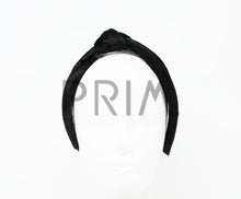 Load image into Gallery viewer, METALLIC VELVET KNOT HEADBAND
