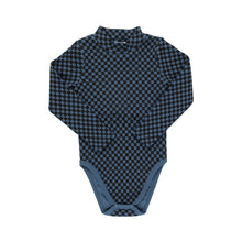 Load image into Gallery viewer, CHECKERED MOCK NECK ONESIE
