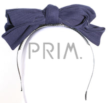 Load image into Gallery viewer, WIDE RIBBED BOW HEADBAND