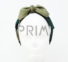 Load image into Gallery viewer, TWO TONE KNIT BOW HEADBAND