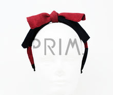 Load image into Gallery viewer, TWO TONE KNIT BOW HEADBAND
