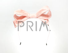 Load image into Gallery viewer, LINEN LOOK WIRE BOW HEADBAND