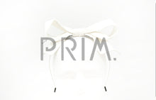 Load image into Gallery viewer, LINEN LOOK WIRE BOW HEADBAND