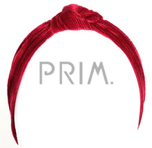 Load image into Gallery viewer, RIBBED VELOUR KNOT BABY HEADBAND