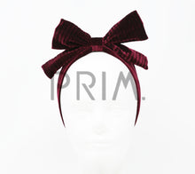 Load image into Gallery viewer, VELVET RIBBED BOW BABY HEADBAND