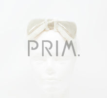 Load image into Gallery viewer, METALLIC FUR BOW BABY HEADBAND