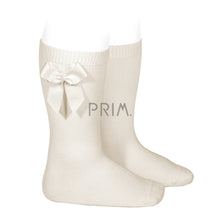 Load image into Gallery viewer, KNEE SOCK WITH GROSGRAIN BOW