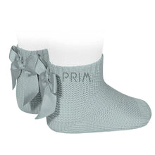 Load image into Gallery viewer, MOSS STITCH SOCK WITH BOW