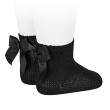 Load image into Gallery viewer, MOSS STITCH SOCK WITH BOW