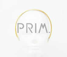 Load image into Gallery viewer, VELVET WITH METALLIC TRIM COVERED HEADBAND