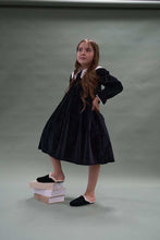 Load image into Gallery viewer, ZUBII FUR LINED VELVET SLINGBACK SLIPPERS
