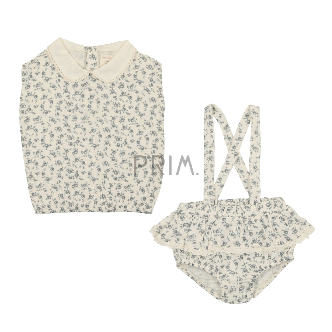 ANALOGIE GIRLS SUSPENDER BLOOMER SET