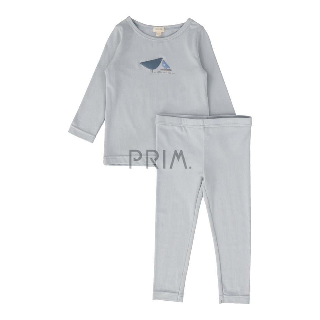 LIL LEGS BIRD PRINT PJS