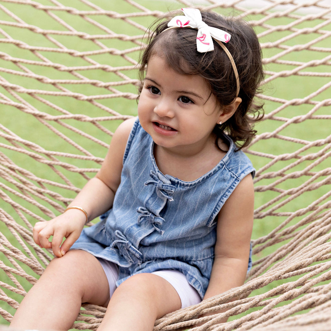 baby band printed bows nylon bow
