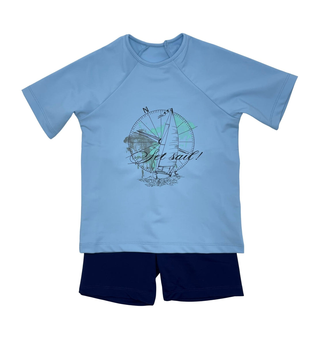 swim set sail tee and shorts