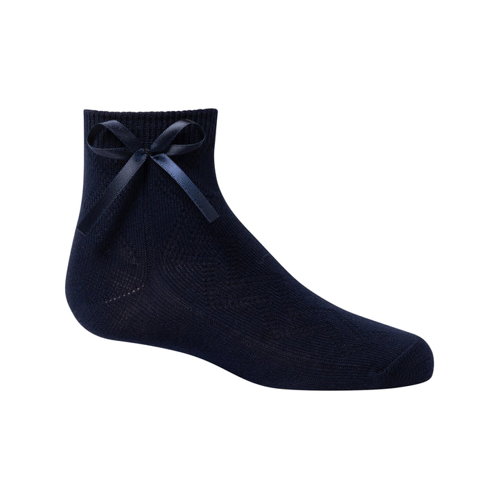 anklet zig zag modal textured bow