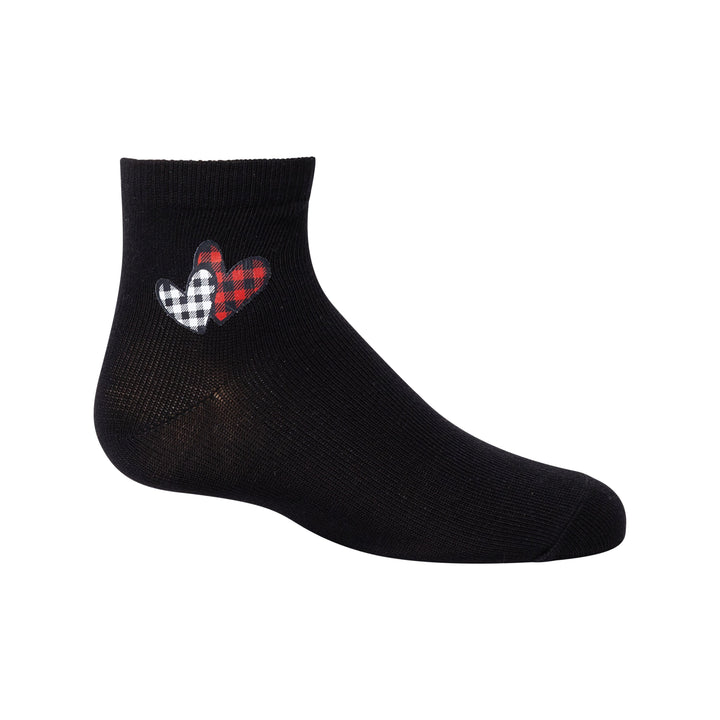 anklet checkered heart