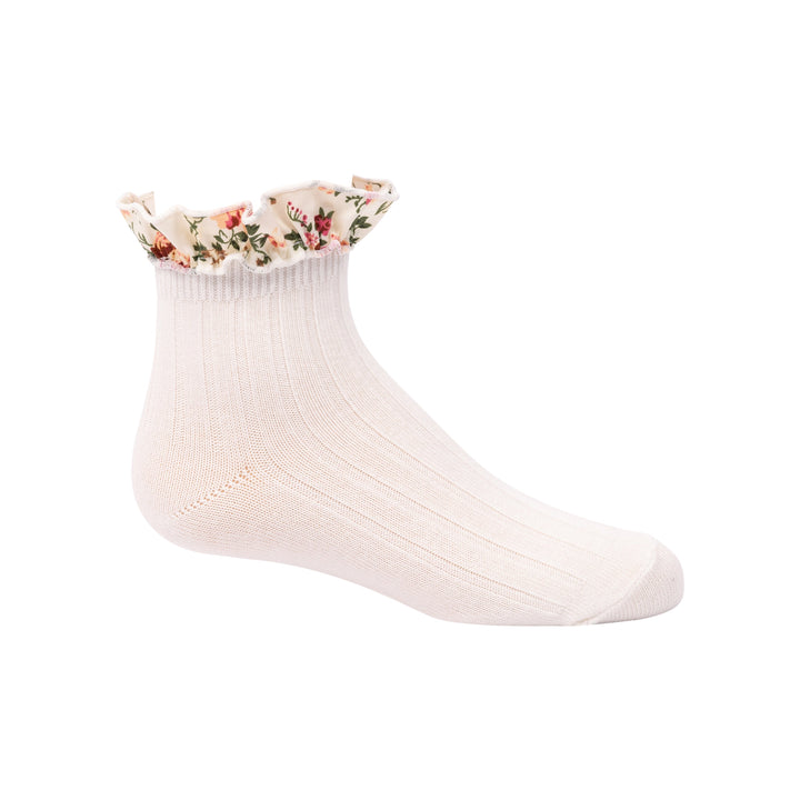 Zubii Floral Ruffle Anklet, Model 1406