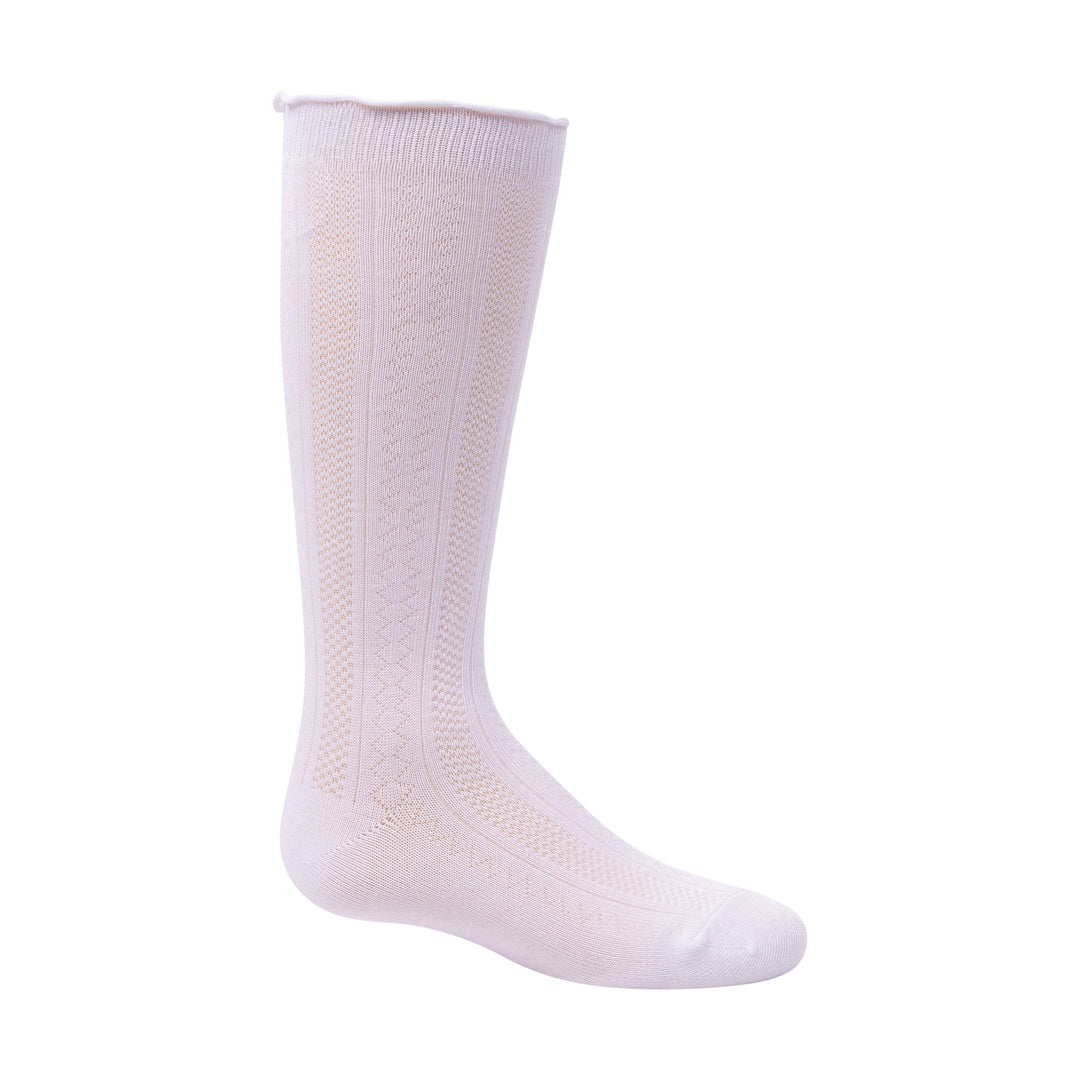Zubii Pattern Textured Modal Knee Sock, Model 1412