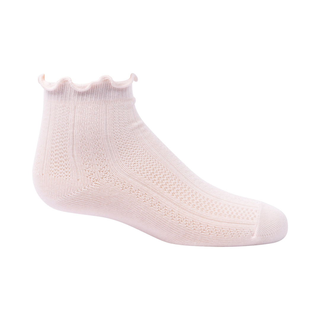 Zubii Scalloped Edge Pattern Modal Anklet, Model 1413