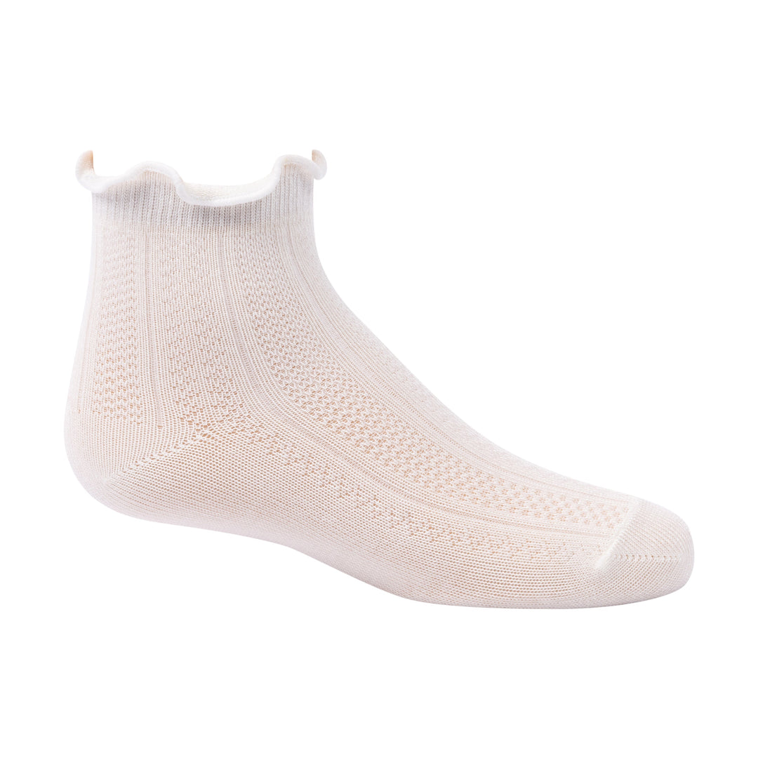 Zubii Scalloped Edge Pattern Modal Anklet, Model 1413