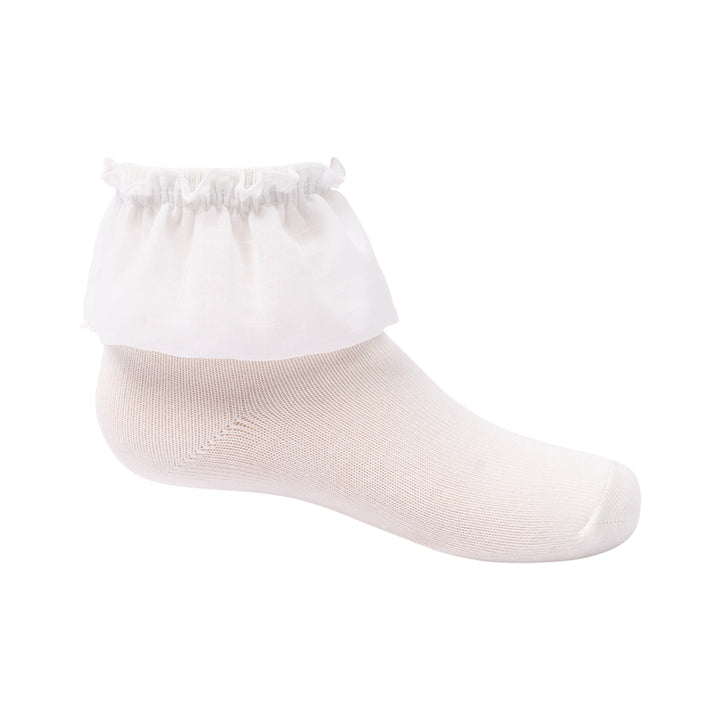 knee sheer bubble ruffle