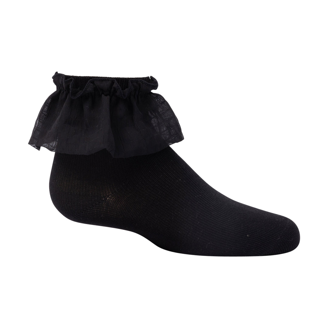 knee sheer bubble ruffle