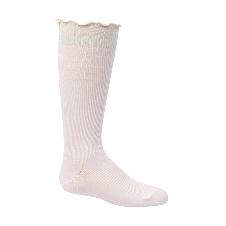 knee colored scalloped edge