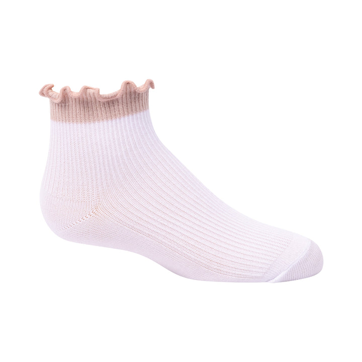 anklet colored scalloped edge