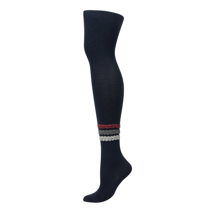 tights cotton multi color bubble stripe