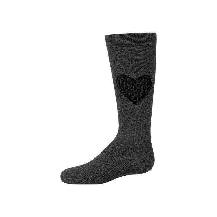 knee velvet leopard heart