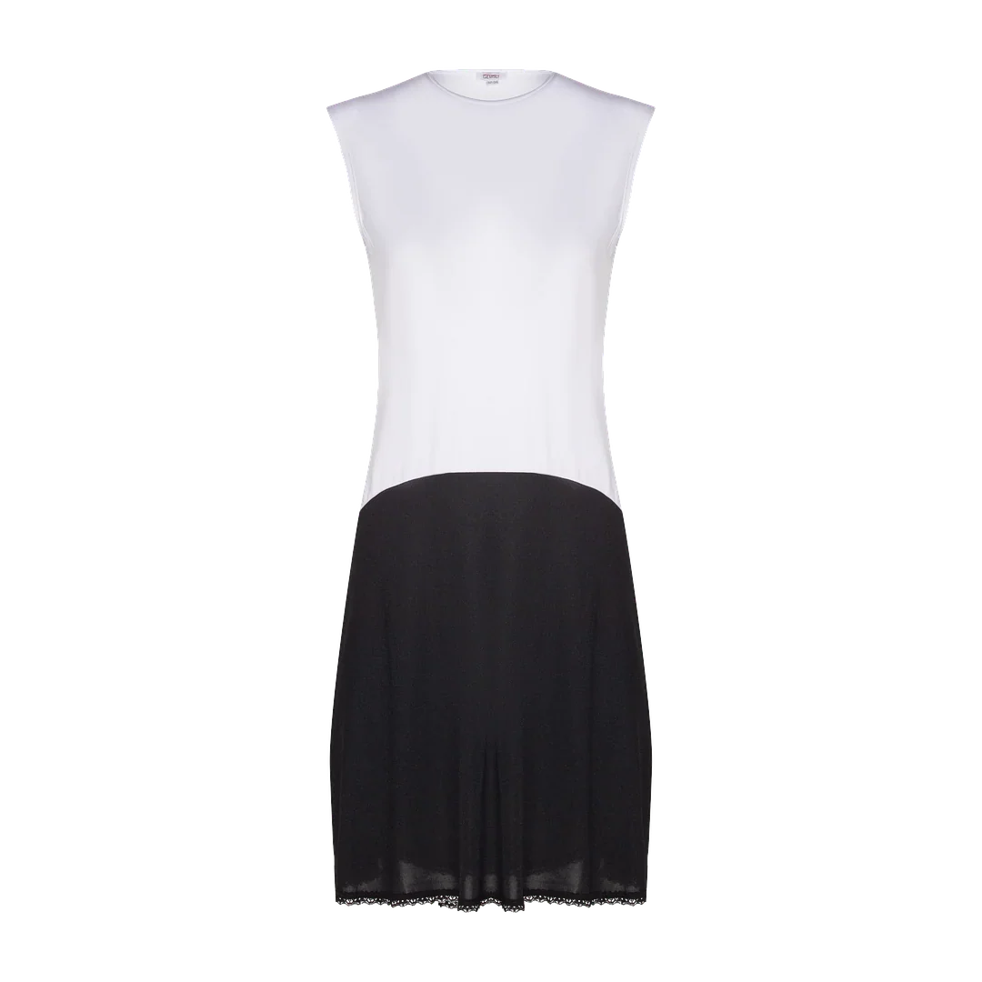 slip full sleeveless shell viscose top nylon bottom 41inch