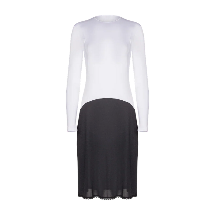 slip full nursing shell with zippers viscose top nylon bottom 39inch