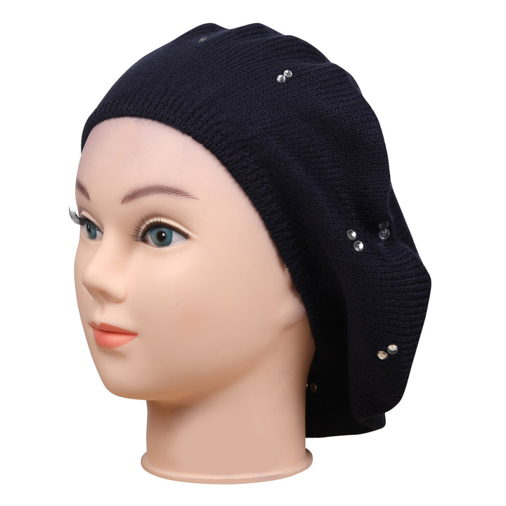 snood knit with stones lined