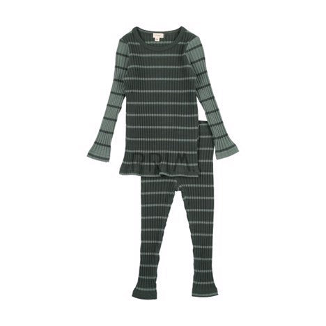 LIL LEGS STRIPED RIBBED SET