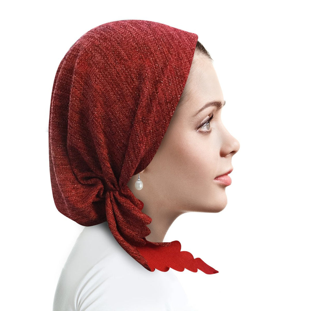 pretied knitted lurex