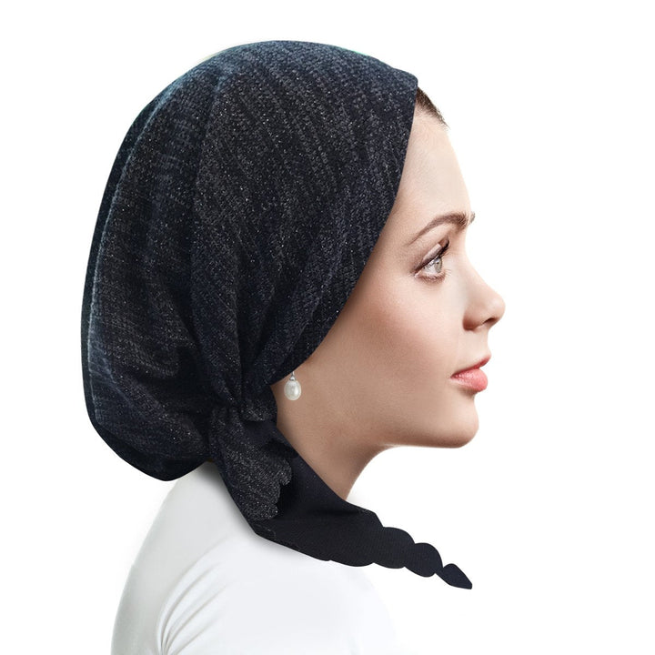 pretied knitted lurex