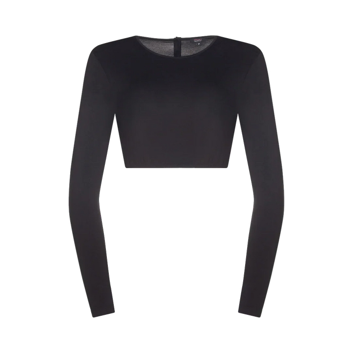 shell long sleeve crop organic cotton