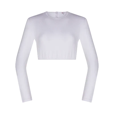 shell long sleeve crop organic cotton