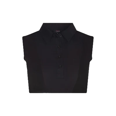 dickey cropped pointy collar