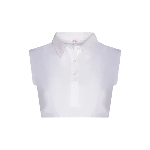 dickey cropped pointy collar