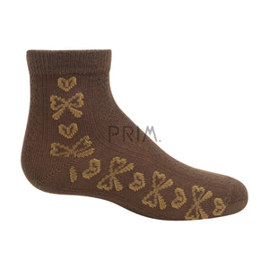 ZUBII TEXTURED HEART/BOW ANKLE