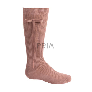 ZUBII THIN LONG RIBBON KNEE SOCK