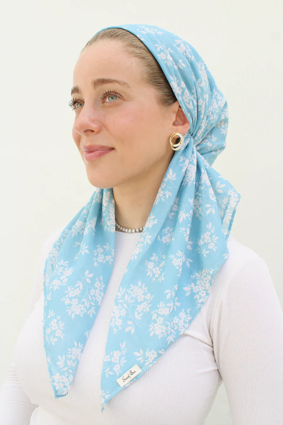headscarf short pretied pattern