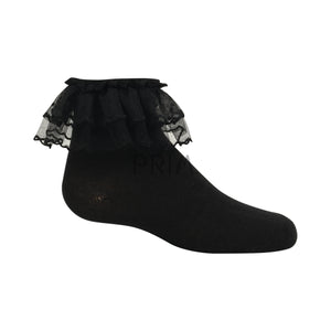 ZUBII TULLE DOUBLE RUFFLE ANKLE