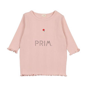 LIL LEGS MULTI RIBBED THREE QUARTER SLLEVE TEE
