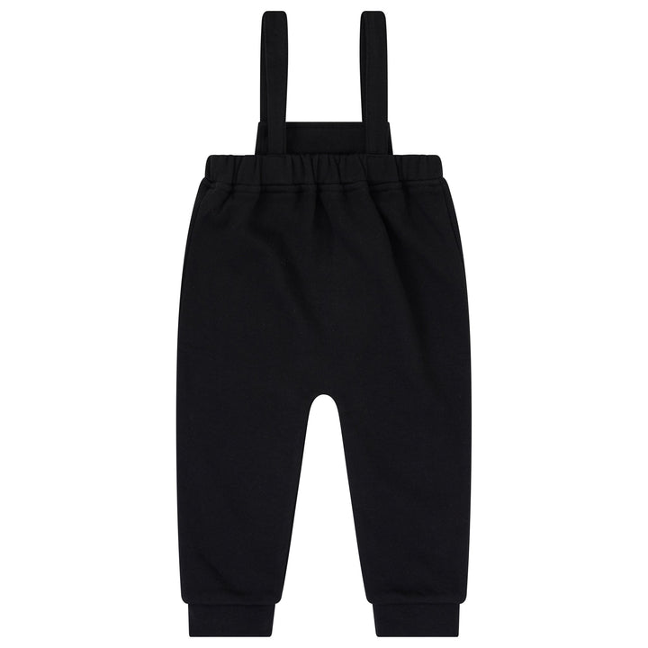 set outfit printed mockneck and overalls