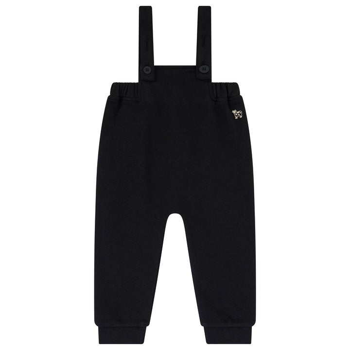 set outfit printed mockneck and overalls