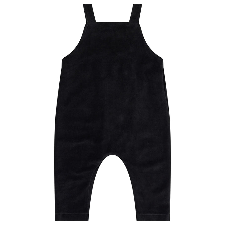 one piece velour pinafore overalls
