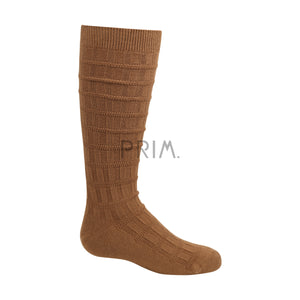 ZUBII TWO WAY STRIPE TEXTURE KNEE SOCK